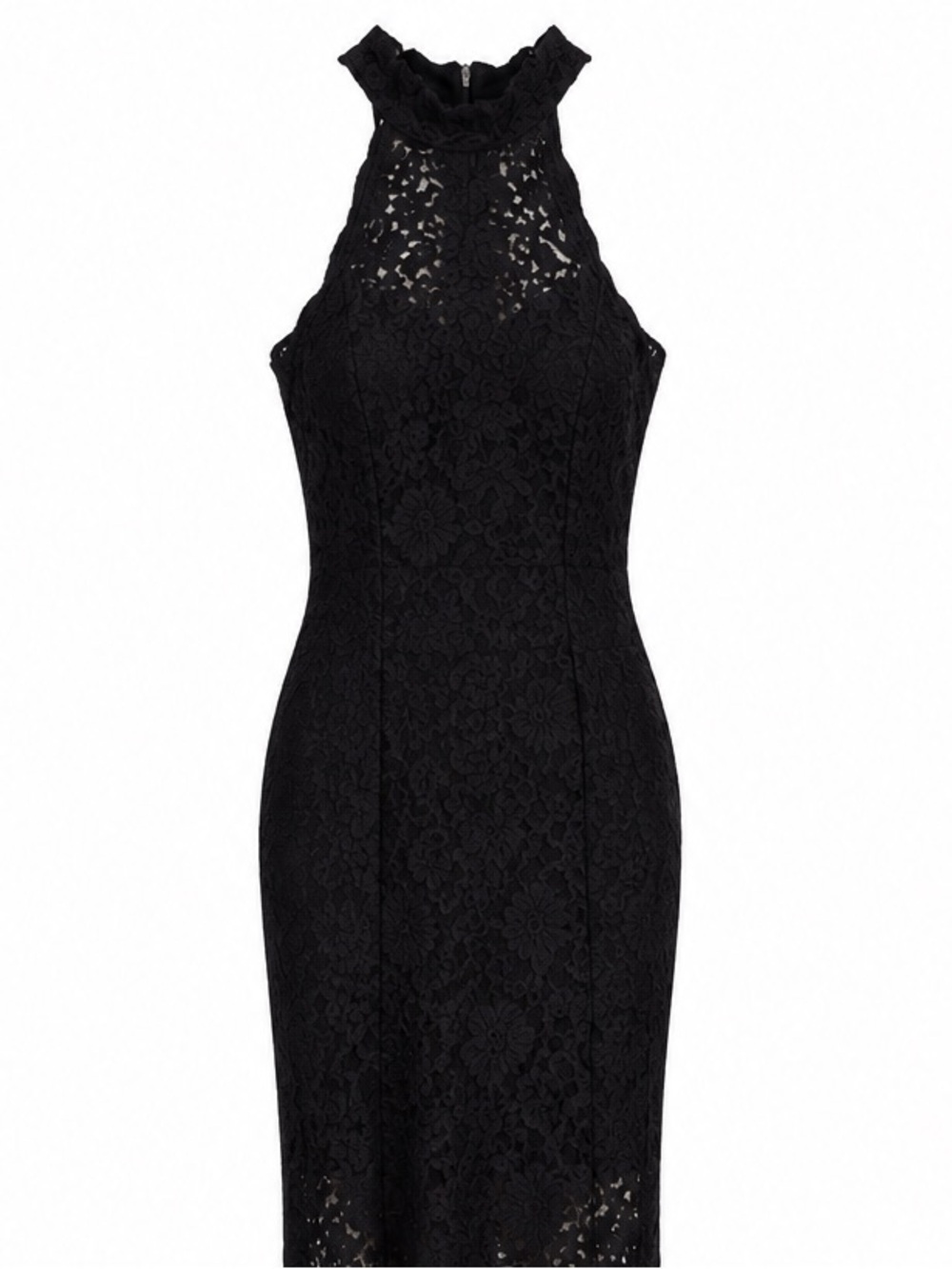 bebe Black Lace Halter Neck Jumpsuit - Picture 4 of 4